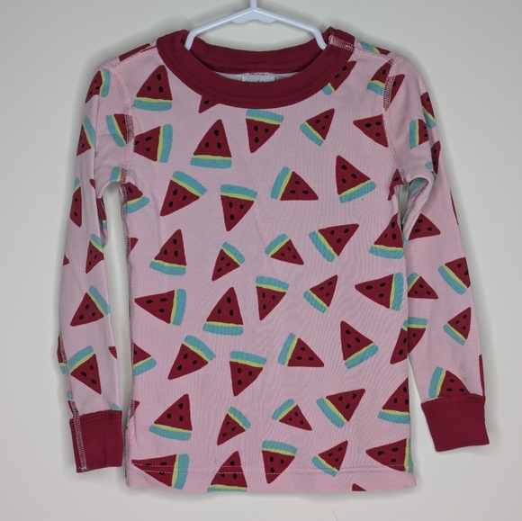 Hanna Andersson Watermelon Long PJ Pajama Set 100 4 - Picture 2 of 9